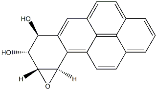 (7S,8R,9R,10R)-9,10-Epoxy-7,8,9,10-tetrahydrobenzo[a]pyrene-7,8-diol 结构式