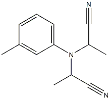 2,2'-(3-Methylphenylimino)bispropanenitrile 结构式