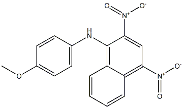 1-(4-Methoxyphenyl)amino-2,4-dinitronaphthalene 结构式