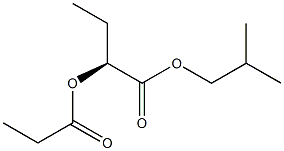 [S,(-)]-2-Propionyloxybutyric acid isobutyl ester 结构式