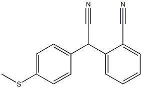 (2-Cyanophenyl)(4-methylthiophenyl)acetonitrile 结构式