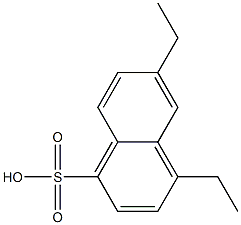 4,6-Diethyl-1-naphthalenesulfonic acid 结构式