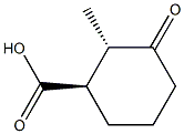 (1R,2S)-2-Methyl-3-oxocyclohexane-1-carboxylic acid 结构式