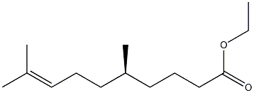 [S,(-)]-5,9-Dimethyl-8-decenoic acid ethyl ester 结构式