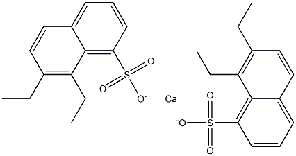 Bis(7,8-diethyl-1-naphthalenesulfonic acid)calcium salt 结构式
