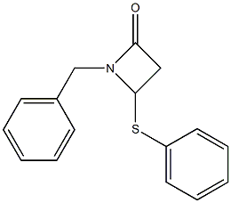 4-(Phenylthio)-1-benzylazetidin-2-one 结构式