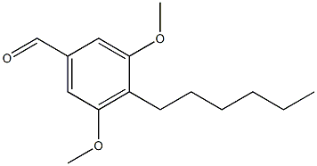 4-Hexyl-3,5-dimethoxybenzaldehyde 结构式