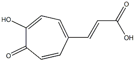 3-(2-Hydroxy-1-oxocyclohepta-2,4,6-trien-5-yl)acrylic acid 结构式