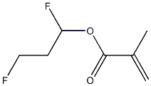 Methacrylic acid (1,3-difluoropropyl) ester 结构式