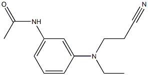 3'-[N-Ethyl-N-(2-cyanoethyl)amino]acetanilide 结构式