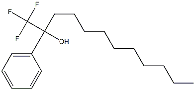 1,1,1-Trifluoro-2-phenyldodecan-2-ol 结构式