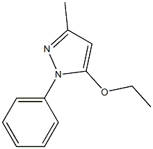 1-Phenyl-3-methyl-5-ethoxy-1H-pyrazole 结构式
