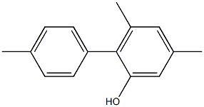 3,5-Dimethyl-2-(4-methylphenyl)phenol 结构式