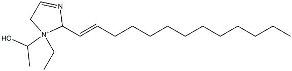 1-Ethyl-1-(1-hydroxyethyl)-2-(1-tridecenyl)-3-imidazoline-1-ium 结构式