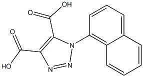 1-(1-Naphthyl)-1H-1,2,3-triazole-4,5-dicarboxylic acid 结构式