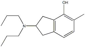 5-Methyl-2-(dipropylamino)indan-4-ol 结构式