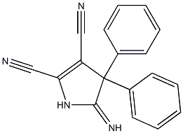 5-Imino-4,4-diphenyl-1-azacyclopenta-2-ene-2,3-dicarbonitrile 结构式