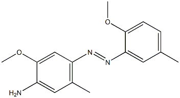 4-(2-Methoxy-5-methylphenylazo)-2-methoxy-5-methylaniline 结构式