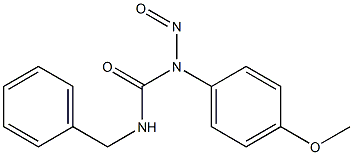 1-Benzyl-3-nitroso-3-(p-methoxyphenyl)urea 结构式