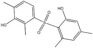 2,3'-Dihydroxy-2',4,4',6-tetramethyl[sulfonylbisbenzene] 结构式