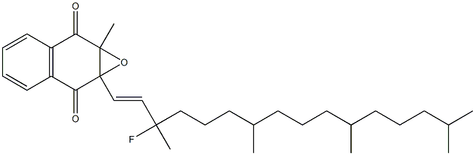 1a,7a-Dihydro-1a-[(1E)-3-fluoro-3,7,11,15-tetramethyl-1-hexadecenyl]-7a-methylnaphth[2,3-b]oxirene-2,7-dione 结构式