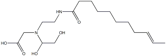N-(1,2-Dihydroxyethyl)-N-[2-(9-undecenoylamino)ethyl]aminoacetic acid 结构式