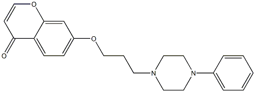 7-[3-[4-(Phenyl)-1-piperazinyl]propyloxy]-4H-1-benzopyran-4-one 结构式