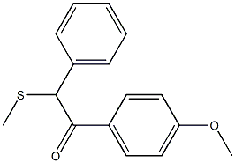 1-(4-Methoxyphenyl)-2-phenyl-2-(methylthio)ethan-1-one 结构式