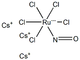Cesium pentachloronitrosylruthenate(III) 结构式