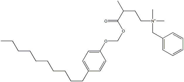 N,N-Dimethyl-N-benzyl-N-[3-[[(4-decylphenyloxy)methyl]oxycarbonyl]butyl]aminium 结构式