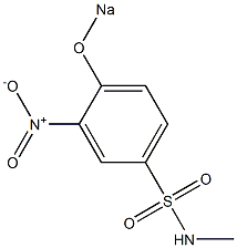 N-Methyl-3-nitro-4-sodiooxybenzenesulfonamide 结构式