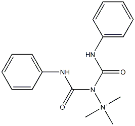 Bis(phenylaminocarbonyl)aminotrimethylaminium 结构式