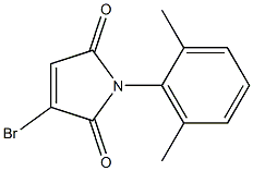 2,5-Dihydro-1-(2,6-dimethylphenyl)-3-bromo-1H-pyrrole-2,5-dione 结构式