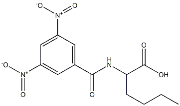2-[(3,5-Dinitrobenzoyl)amino]hexanoic acid 结构式
