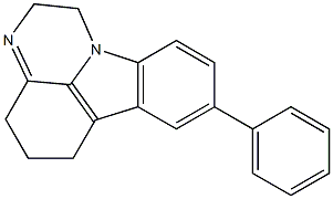 2,4,5,6-Tetrahydro-8-phenyl-1H-pyrazino[3,2,1-jk]carbazole 结构式