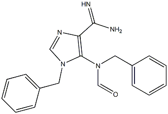 1-Benzyl-5-[formyl(benzyl)amino]-1H-imidazole-4-carboxamidine 结构式