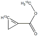 (3-13C)Cyclopropene-3-(13C)carboxylic acid methyl ester 结构式