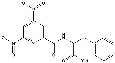 2-(3,5-Dinitrobenzoylamino)-3-phenylpropanoic acid 结构式