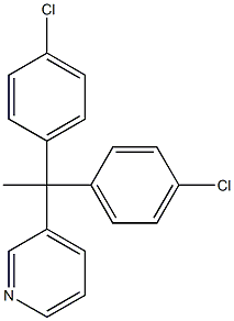 3-[1,1-Bis(4-chlorophenyl)ethyl]pyridine 结构式
