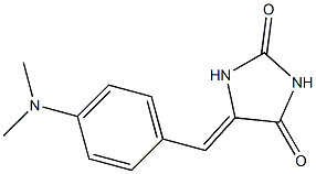 5-[4-(Dimethylamino)benzylidene]imidazolidine-2,4-dione 结构式