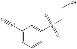 m-(2-Hydroxyethylsulfonyl)benzenediazonium 结构式