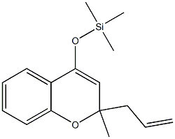 2-Methyl-2-(2-propenyl)-4-(trimethylsilyloxy)-2H-1-benzopyran 结构式