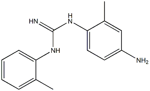 1-(2-Methylphenyl)-3-[4-amino-2-methylphenyl]guanidine 结构式