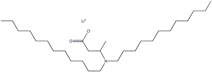 3-(Didodecylamino)butyric acid lithium salt 结构式