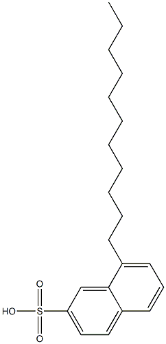 8-Undecyl-2-naphthalenesulfonic acid 结构式