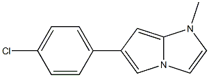 6-(4-Chlorophenyl)-1-methyl-1H-pyrrolo[1,2-a]imidazole 结构式