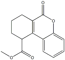 7,8,9,10-Tetrahydro-6-oxo-6H-dibenzo[b,d]pyran-10-carboxylic acid methyl ester 结构式