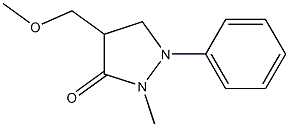 4-Methoxymethyl-2-methyl-1-phenylpyrazolidin-3-one 结构式