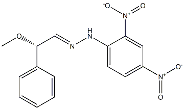 [S,(+)]-Methoxyphenylacetaldehyde 2,4-dinitrophenyl hydrazone 结构式