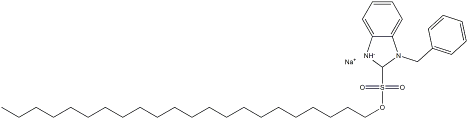 1-Benzyl-2,3-dihydro-2-docosyl-1H-benzimidazole-2-sulfonic acid sodium salt 结构式